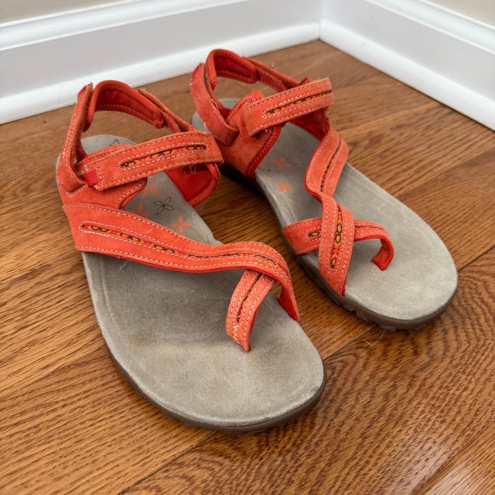 Merrell Orange Strappy Comfort Sandals